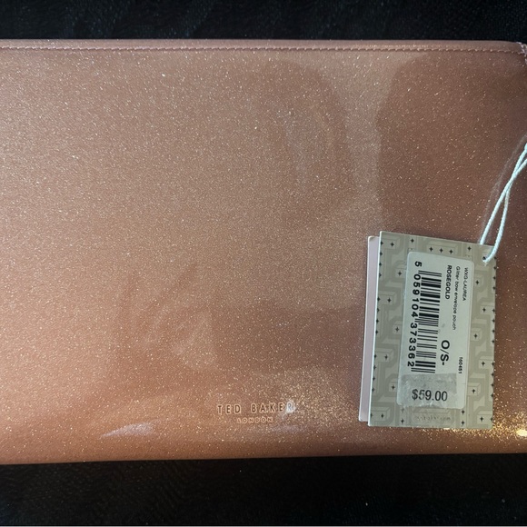 Ted Baker Shimmering Clutch - Metallic Pink - Picture 3 of 4